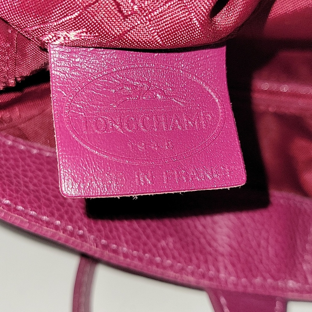 Longchamp Pink Pebbled Leather Tote - Picture 15 of 16